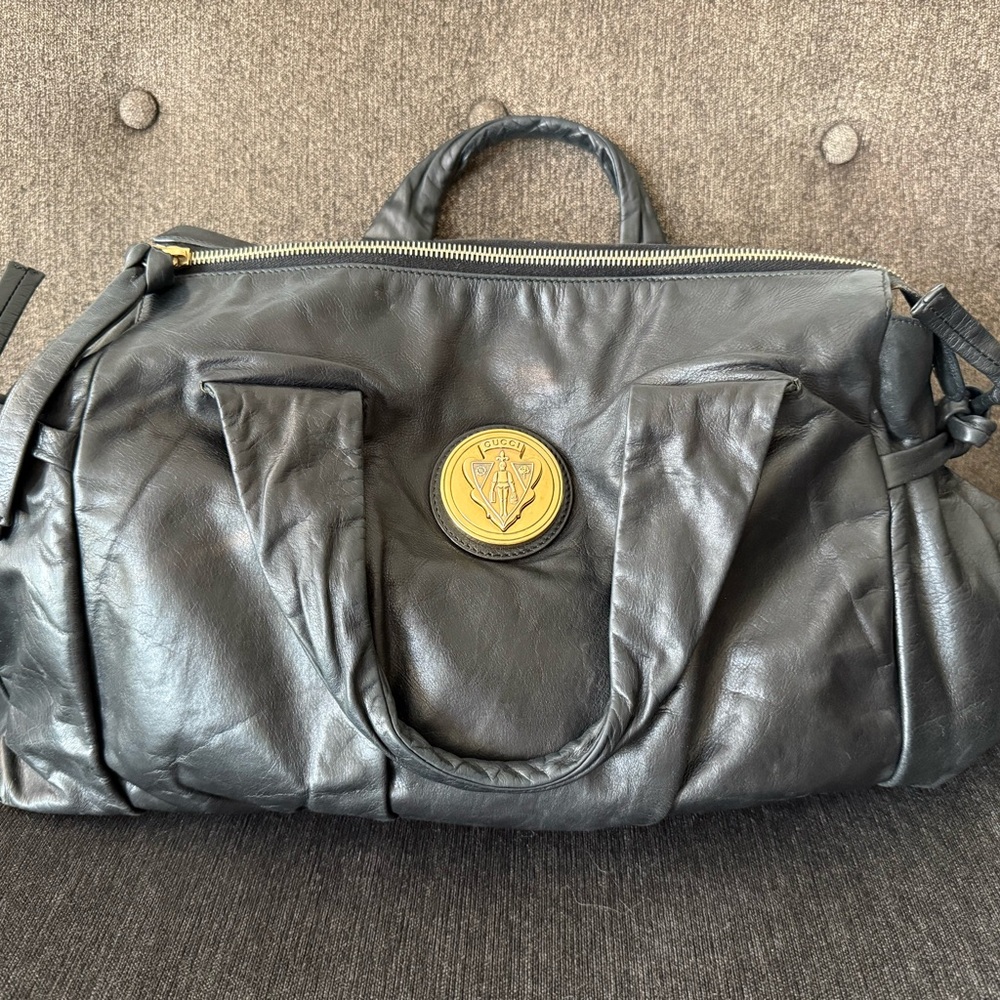 Gucci Hysteria top handle bag - black leather
